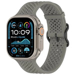 xDfind Atmungsaktives Silikon-Uhrenarmband, für Apple Watch 42 / 44 / 45 / 46 / 49 mm, für Apple Watch 38 / 40 / 41 / S10 42 mm