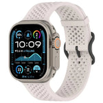 xDfind Atmungsaktives Silikon-Uhrenarmband, für Apple Watch 42 / 44 / 45 / 46 / 49 mm, für Apple Watch 38 / 40 / 41 / S10 42 mm