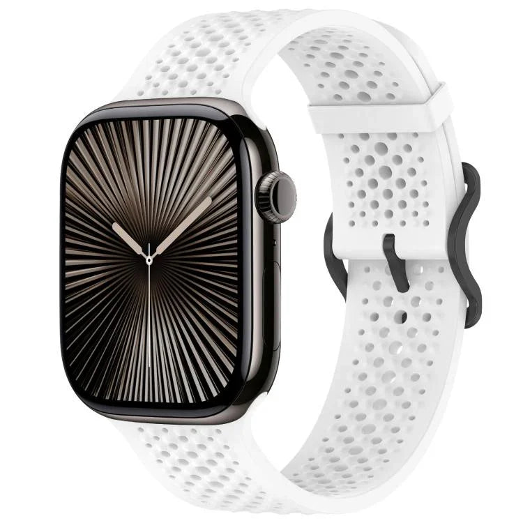 xDfind Atmungsaktives Silikon-Uhrenarmband, für Apple Watch 42 / 44 / 45 / 46 / 49 mm, für Apple Watch 38 / 40 / 41 / S10 42 mm