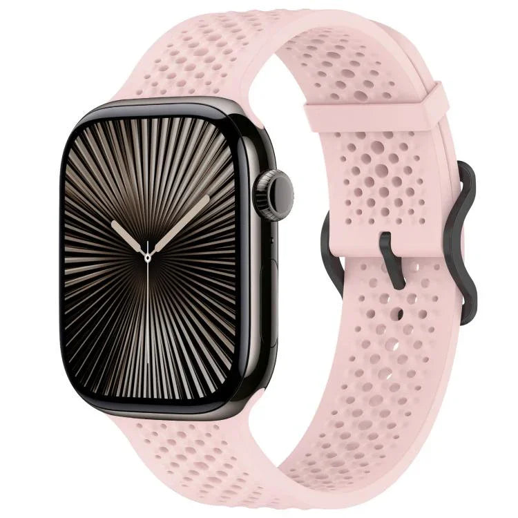 xDfind Atmungsaktives Silikon-Uhrenarmband, für Apple Watch 42 / 44 / 45 / 46 / 49 mm, für Apple Watch 38 / 40 / 41 / S10 42 mm
