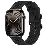 xDfind Atmungsaktives Silikon-Uhrenarmband, für Apple Watch 42 / 44 / 45 / 46 / 49 mm, für Apple Watch 38 / 40 / 41 / S10 42 mm