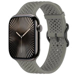 xDfind Atmungsaktives Silikon-Uhrenarmband, für Apple Watch 42 / 44 / 45 / 46 / 49 mm, für Apple Watch 38 / 40 / 41 / S10 42 mm