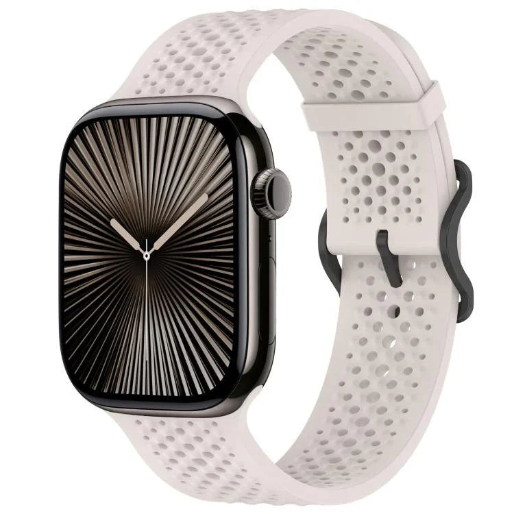 xDfind Atmungsaktives Silikon-Uhrenarmband, für Apple Watch 42 / 44 / 45 / 46 / 49 mm, für Apple Watch 38 / 40 / 41 / S10 42 mm