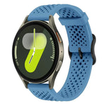xDfind Atmungsaktives Silikon-Uhrenarmband, für Samsung Galaxy Watch Ultra / Ultra 2025, Samsung Galaxy Watch 8 / 8 Classic, Samsung Galaxy Watch 7 / 6 / 5 / FE