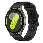 xDfind Atmungsaktives Silikon-Uhrenarmband, für Samsung Galaxy Watch Ultra / Ultra 2025, Samsung Galaxy Watch 8 / 8 Classic, Samsung Galaxy Watch 7 / 6 / 5 / FE