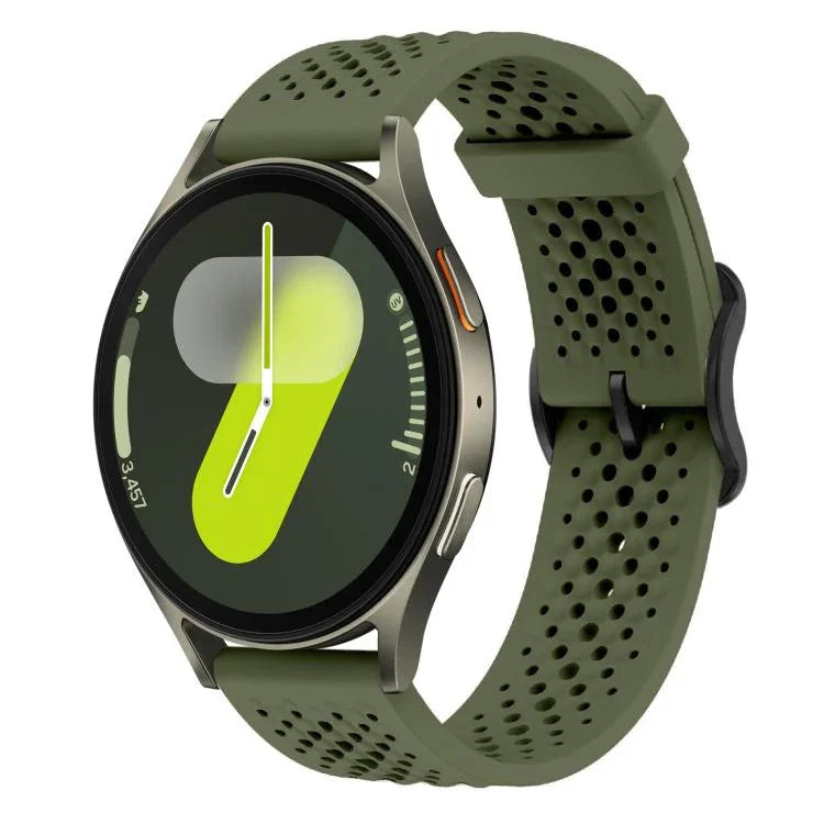 xDfind Atmungsaktives Silikon-Uhrenarmband, für Samsung Galaxy Watch Ultra / Ultra 2025, Samsung Galaxy Watch 8 / 8 Classic, Samsung Galaxy Watch 7 / 6 / 5 / FE