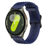 xDfind Atmungsaktives Silikon-Uhrenarmband, für Samsung Galaxy Watch Ultra / Ultra 2025, Samsung Galaxy Watch 8 / 8 Classic, Samsung Galaxy Watch 7 / 6 / 5 / FE