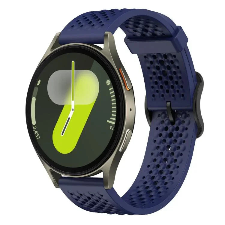 xDfind Atmungsaktives Silikon-Uhrenarmband, für Samsung Galaxy Watch Ultra / Ultra 2025, Samsung Galaxy Watch 8 / 8 Classic, Samsung Galaxy Watch 7 / 6 / 5 / FE