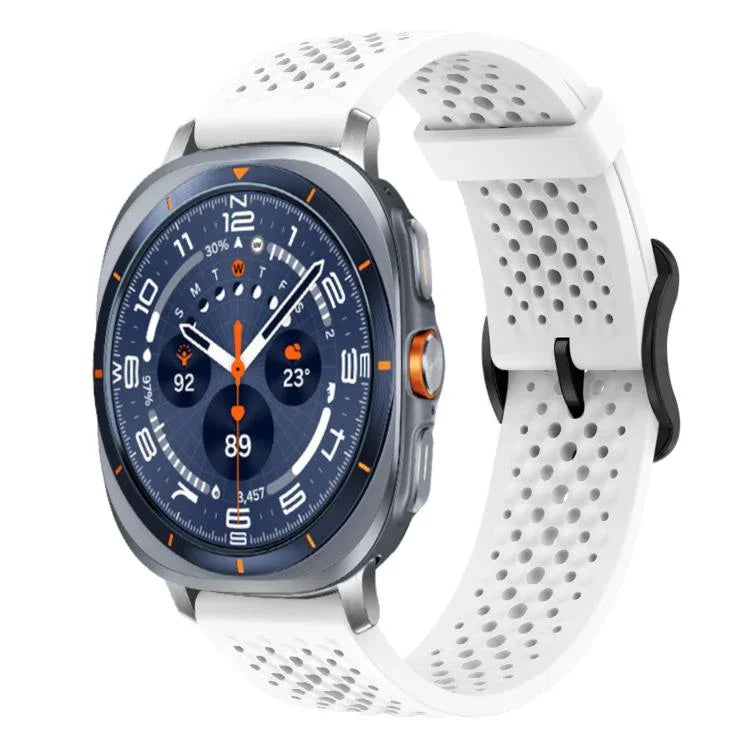 xDfind Atmungsaktives Silikon-Uhrenarmband, für Samsung Galaxy Watch Ultra / Ultra 2025, Samsung Galaxy Watch 8 / 8 Classic, Samsung Galaxy Watch 7 / 6 / 5 / FE