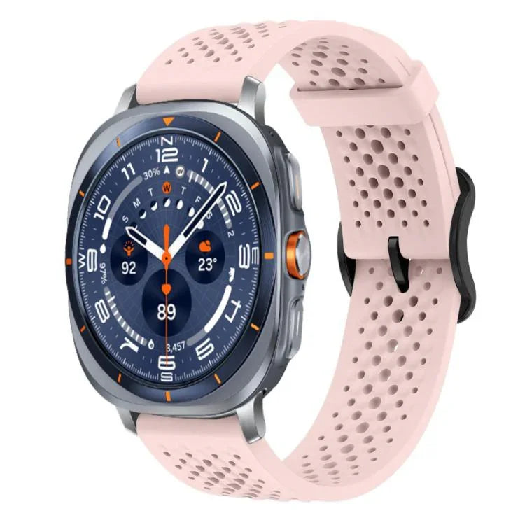 xDfind Atmungsaktives Silikon-Uhrenarmband, für Samsung Galaxy Watch Ultra / Ultra 2025, Samsung Galaxy Watch 8 / 8 Classic, Samsung Galaxy Watch 7 / 6 / 5 / FE