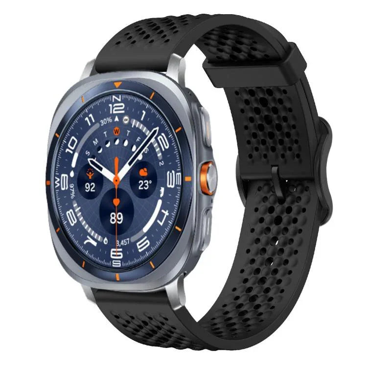 xDfind Atmungsaktives Silikon-Uhrenarmband, für Samsung Galaxy Watch Ultra / Ultra 2025, Samsung Galaxy Watch 8 / 8 Classic, Samsung Galaxy Watch 7 / 6 / 5 / FE
