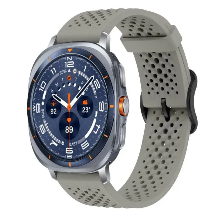 xDfind Atmungsaktives Silikon-Uhrenarmband, für Samsung Galaxy Watch Ultra / Ultra 2025, Samsung Galaxy Watch 8 / 8 Classic, Samsung Galaxy Watch 7 / 6 / 5 / FE