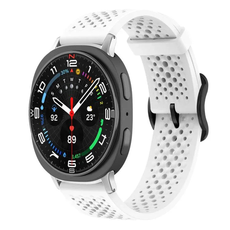 xDfind Atmungsaktives Silikon-Uhrenarmband, für Samsung Galaxy Watch Ultra / Ultra 2025, Samsung Galaxy Watch 8 / 8 Classic, Samsung Galaxy Watch 7 / 6 / 5 / FE