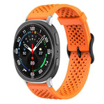 xDfind Atmungsaktives Silikon-Uhrenarmband, für Samsung Galaxy Watch Ultra / Ultra 2025, Samsung Galaxy Watch 8 / 8 Classic, Samsung Galaxy Watch 7 / 6 / 5 / FE