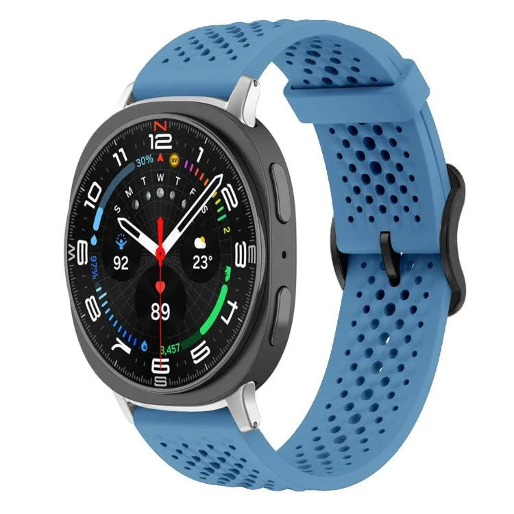 xDfind Atmungsaktives Silikon-Uhrenarmband, für Samsung Galaxy Watch Ultra / Ultra 2025, Samsung Galaxy Watch 8 / 8 Classic, Samsung Galaxy Watch 7 / 6 / 5 / FE
