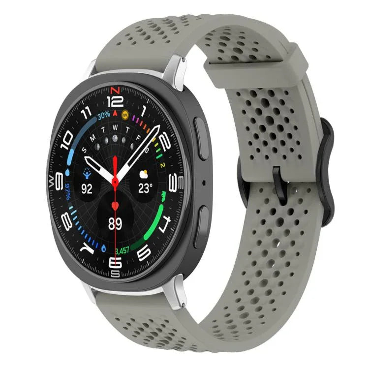 xDfind Atmungsaktives Silikon-Uhrenarmband, für Samsung Galaxy Watch Ultra / Ultra 2025, Samsung Galaxy Watch 8 / 8 Classic, Samsung Galaxy Watch 7 / 6 / 5 / FE