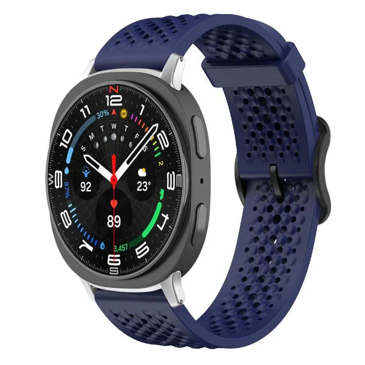 xDfind Atmungsaktives Silikon-Uhrenarmband, für Samsung Galaxy Watch Ultra / Ultra 2025, Samsung Galaxy Watch 8 / 8 Classic, Samsung Galaxy Watch 7 / 6 / 5 / FE
