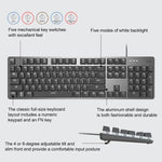 Logitech K845 Mechanische Tastatur mit Hintergrundbeleuchtung, kabelgebunden, Kabellänge: 1,8 m, Longhua Brown Achse, Longhua Red Achse