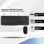 Logitech MK120 Kabelgebundenes Tastatur- und Maus-Set