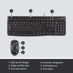 Logitech MK120 Kabelgebundenes Tastatur- und Maus-Set
