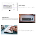Logitech MK950 Kabelloses schlankes Bluetooth-Tastatur- und Maus-Set