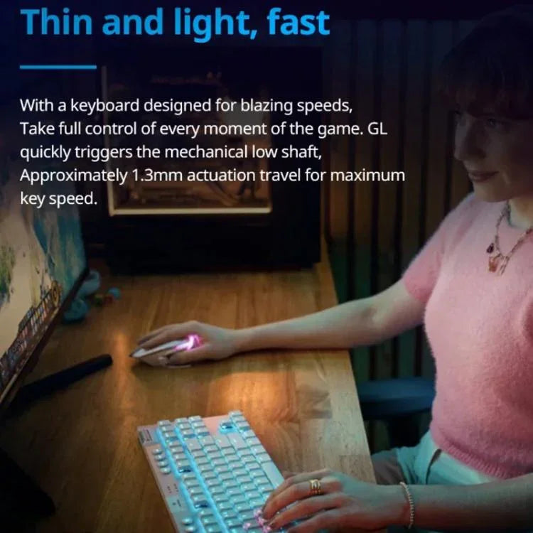 Logitech G915 X LIGHTSPEED TKL Gaming-Tastatur mit niedrigen Profil