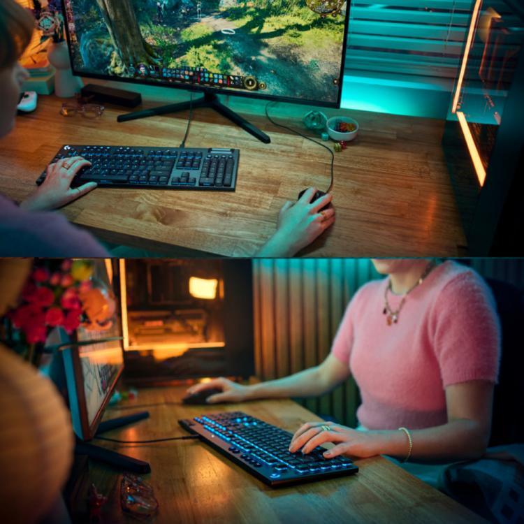 Logitech G915 X kabelgebundene flache Gaming-Tastatur