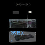 Logitech G915 X kabelgebundene flache Gaming-Tastatur