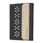 BFK25 BINFEN Farbige Blumen Magsafe Magnetische Leder-Kartenetui