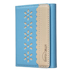 BFK25 BINFEN Farbige Blumen Magsafe Magnetische Leder-Kartenetui