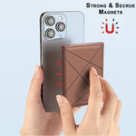 BFK24 Diamond Embossed Magsafe Magnetic Leather Card Bag