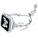 xDfind Twist Armband mit Diamanten, Metallarmband, für Apple Watch 42 / 44 / 45 / 46 / 49 mm, für Apple Watch 38 / 40 / 41 / S10 42 mm