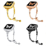 xDfind Twist Armband mit Diamanten, Metallarmband, für Apple Watch 42 / 44 / 45 / 46 / 49 mm, für Apple Watch 38 / 40 / 41 / S10 42 mm