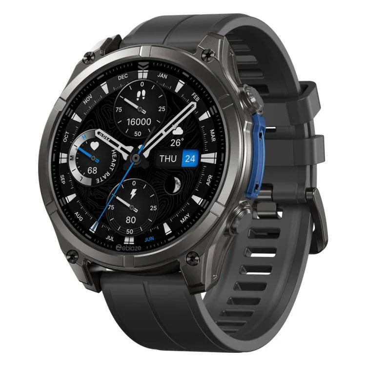 Zeblaze Vibe 8 Robuste Outdoor-Smartwatch mit 1,43-Zoll-Display, 5 ATM &amp; IP69K Wasserdichtigkeit und integrierter Taschenlampe