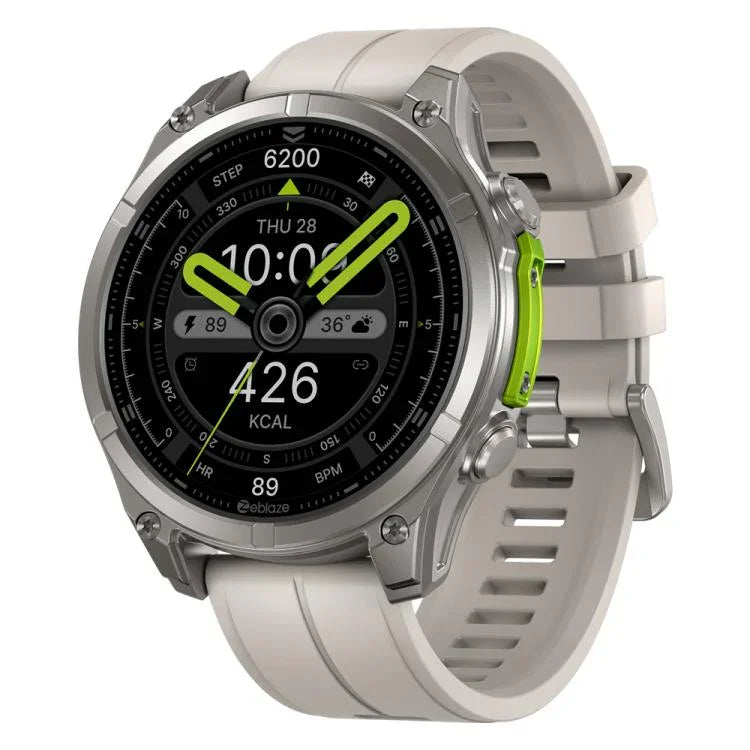 Zeblaze Vibe 8 Robuste Outdoor-Smartwatch mit 1,43-Zoll-Display, 5 ATM &amp; IP69K Wasserdichtigkeit und integrierter Taschenlampe