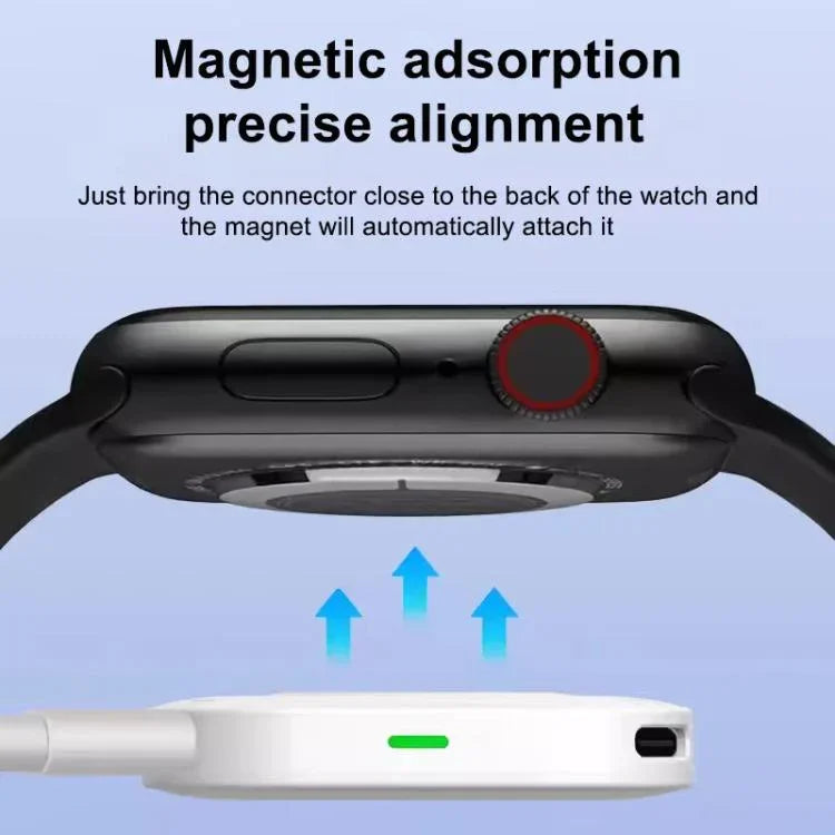 xDfind Tragbares magnetisches kabelloses Ladegerät mit 8 Pins und Typ-C für Apple Watch