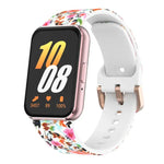 xDfind Silikonarmband mit goldener Schnalle und Aufdruck, für Samsung Galaxy Fit3