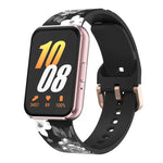 xDfind Silikonarmband mit goldener Schnalle und Aufdruck, für Samsung Galaxy Fit3
