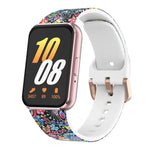 xDfind Silikonarmband mit goldener Schnalle und Aufdruck, für Samsung Galaxy Fit3