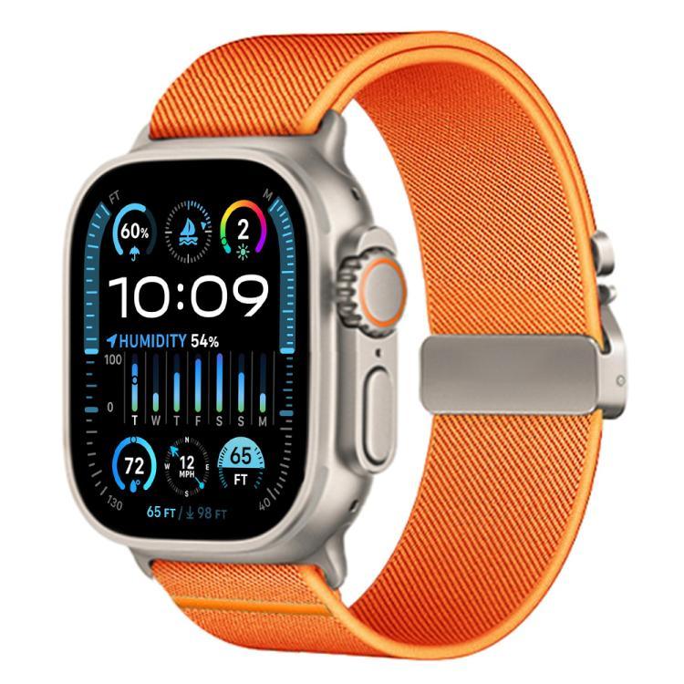 xDfind Stretch-Nylon-Uhrenarmband mit Fallschirmschnalle, passend für Apple Watch 42 / 44 / 45 / 46 / 49 mm, Apple Watch 38 / 40 / 41 / S10 42 mm