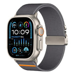 xDfind Stretch-Nylon-Uhrenarmband mit Fallschirmschnalle, passend für Apple Watch 42 / 44 / 45 / 46 / 49 mm, Apple Watch 38 / 40 / 41 / S10 42 mm
