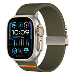 xDfind Stretch-Nylon-Uhrenarmband mit Fallschirmschnalle, passend für Apple Watch 42 / 44 / 45 / 46 / 49 mm, Apple Watch 38 / 40 / 41 / S10 42 mm