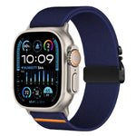 xDfind Stretch-Nylon-Uhrenarmband mit Fallschirmschnalle, passend für Apple Watch 42 / 44 / 45 / 46 / 49 mm, Apple Watch 38 / 40 / 41 / S10 42 mm