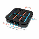 KJH NS2-026 4-in-1 Gamecontroller-Ladestation mit RGB-Licht, KJH-NS2-026