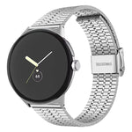 xDfind Sieben-Perlen-Schnalle Edelstahl-Uhrenarmband, Für Google Pixel Watch 4 / Watch 3 45mm, Für Google Pixel Watch 4 / 3 / 2 / 1 41mm