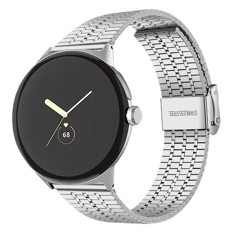 xDfind Sieben-Perlen-Schnalle Edelstahl-Uhrenarmband, Für Google Pixel Watch 4 / Watch 3 45mm, Für Google Pixel Watch 4 / 3 / 2 / 1 41mm