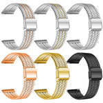 xDfind Sieben-Perlen-Schnalle Edelstahl-Uhrenarmband, Für Google Pixel Watch 4 / Watch 3 45mm, Für Google Pixel Watch 4 / 3 / 2 / 1 41mm