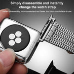 xDfind Edelstahl-Uhrenarmband mit sieben Perlen und Dornschließe, passend für Apple Watch 42 / 44 / 45 / 46 / 49 mm, Apple Watch 38 / 40 / 41 / S10 42 mm
