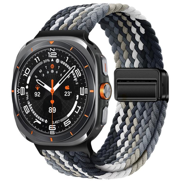 xDfind Magnetic Buckle Nylon Braid Loop Watch Band, For Samsung Galaxy Watch Ultra / Ultra 2025, For Samsung Galaxy Watch8 / Watch8 Classic