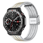 xDfind Seven Beads Buckle Stainless Steel Watch Band, For Amazfit T-Rex 3